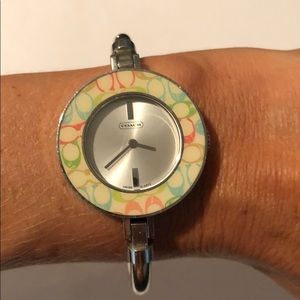 Coach Watch with Interchangeable Color Faces